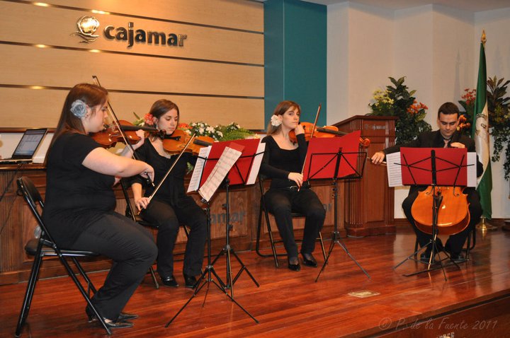 Cuarteto Intermezzo en un concierto para la Casa de Andalucía Grabaciones - Cuarteto Intermezzo